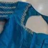 Magnificent Blue Bridal Blouse – Elite Sugar Beads Work for a Timeless Appeal