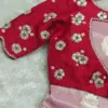 Majestic Bloom – Red Floral Maggam Work Designer Blouse