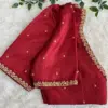 Power of Simplicity – Maroon Maggam Work Blouse in Classy Minimal Style!