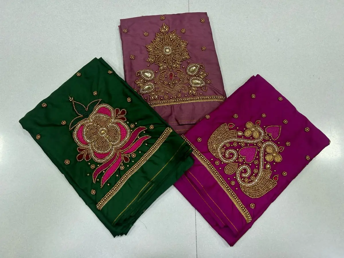 Royal Spark – Beads Buti Work Blouse at Exclusive Offer Price!