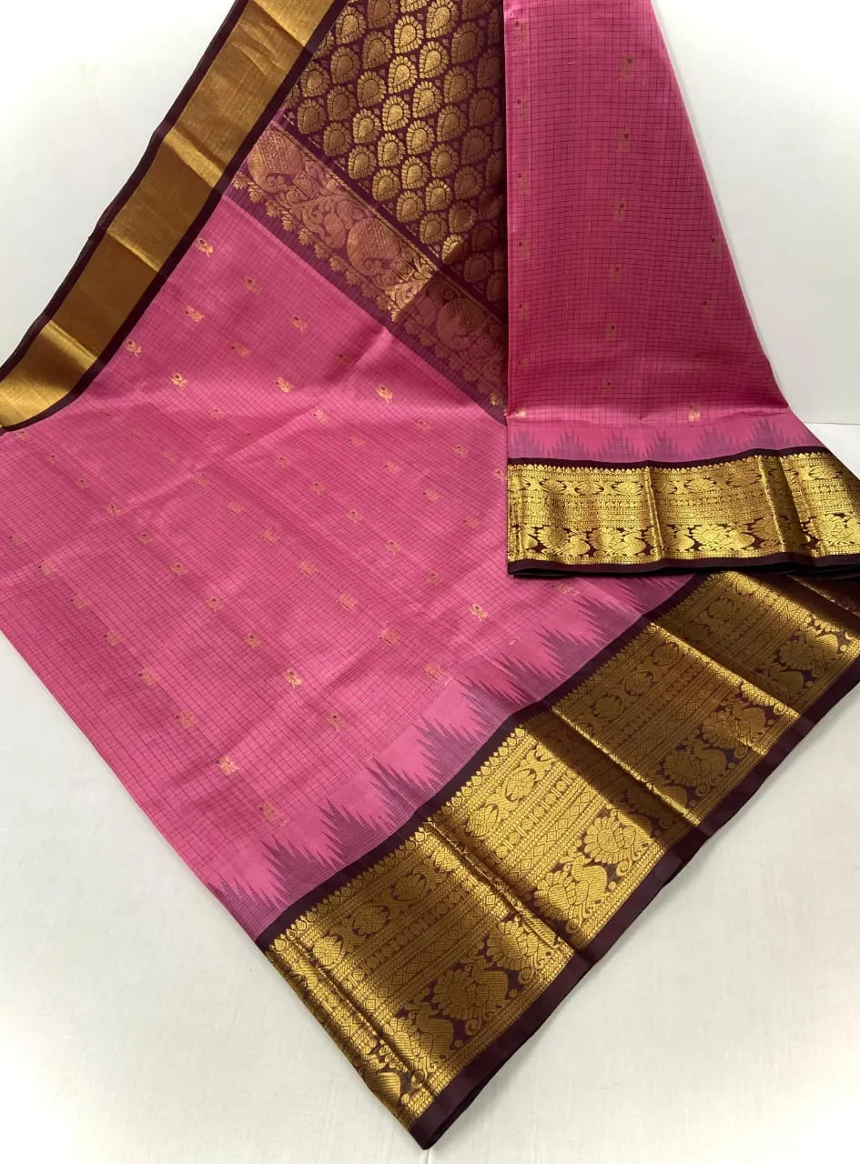 Traditional Kuppadam Pattu Handloom Silk Saree