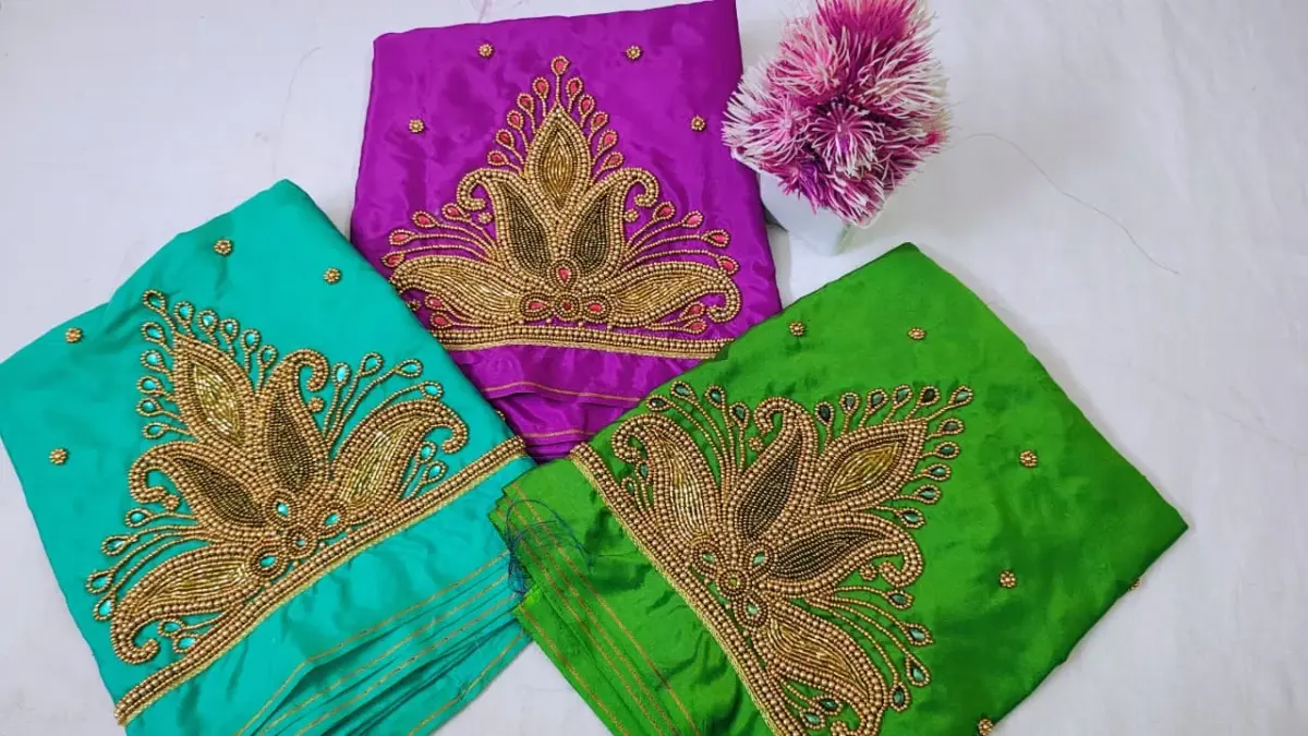 Unmissable Offer – Designer Beads Aariwork Blouses at Budget Price