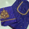Charming Blue Aari Blouse – Designer Beads Work at Offer Price