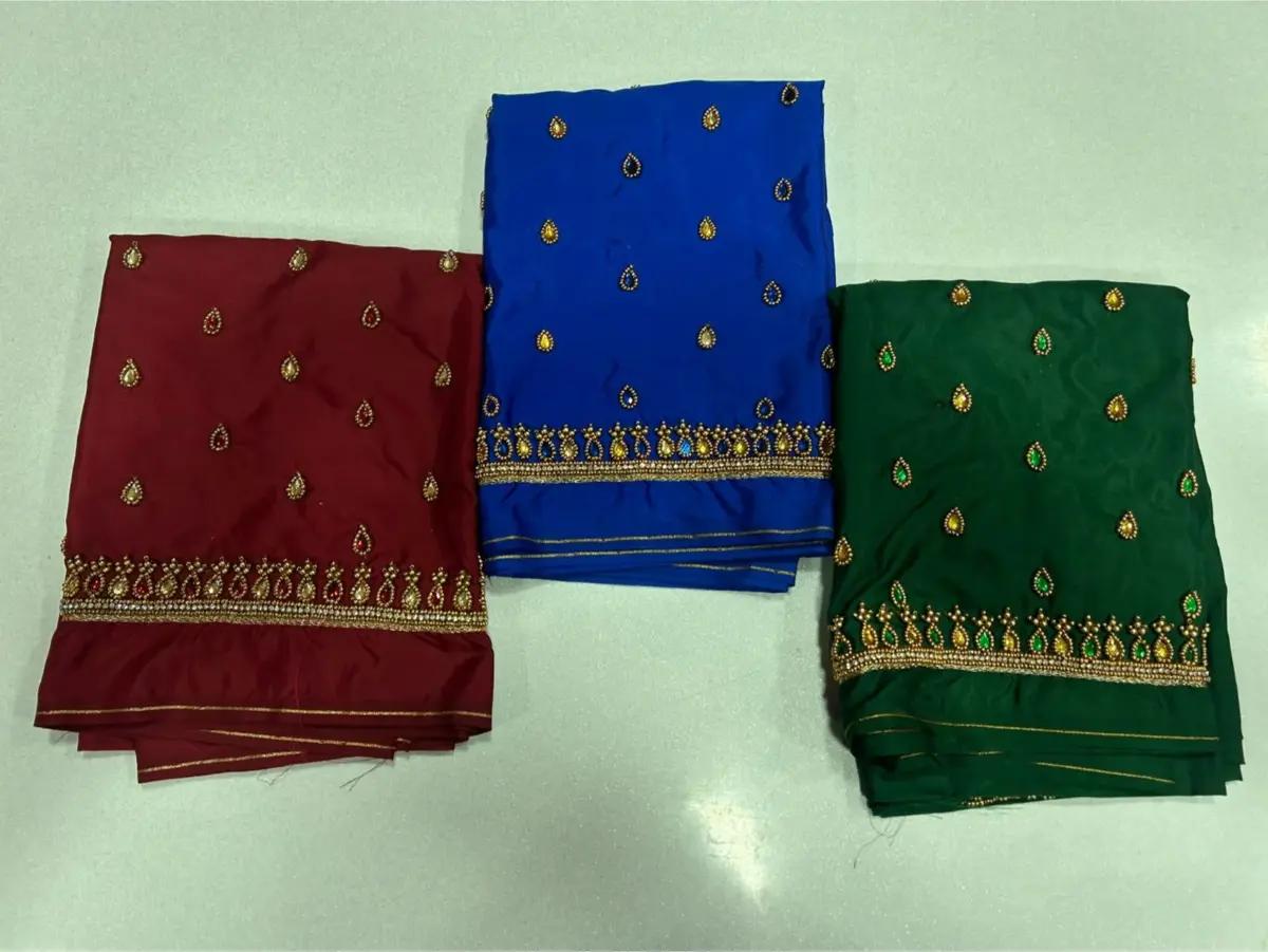 Elegant Kundan Embellished Aariwork Blouse – Now at Special Offer Price!