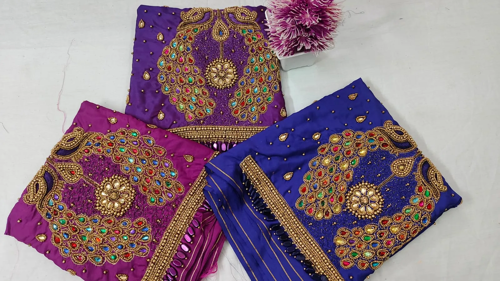 Exquisite Peacock Bridal Aari Work Blouse – Grand Offer Alert!