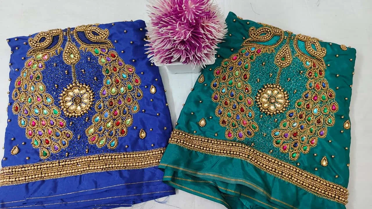 Exquisite Peacock Bridal Aari Work Blouse – Grand Offer Alert!