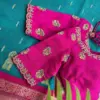 Majantha Pink Magic – Premium Raw Silk Partywear Blouse
