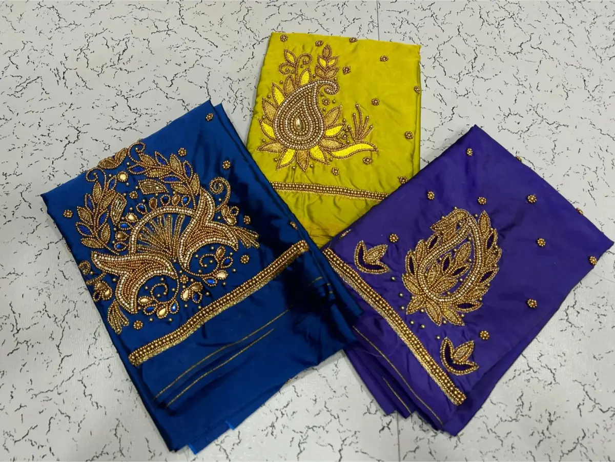 Radiant Elegance – Kundan Aariwork Blouses at Exclusive Offer Prices