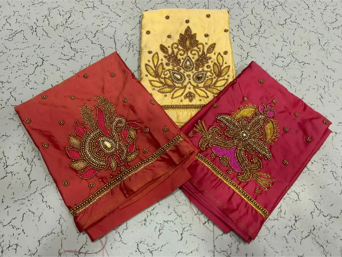 Radiant Elegance – Kundan Aariwork Blouses at Exclusive Offer Prices