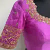 Statement Look – Lavender Raw Silk Zardosi Bridal Blouse