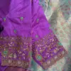 Statement Look – Lavender Raw Silk Zardosi Bridal Blouse