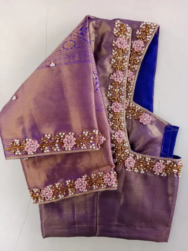 Timeless Elegance – Traditional Pattu Aari Blouse for Brides