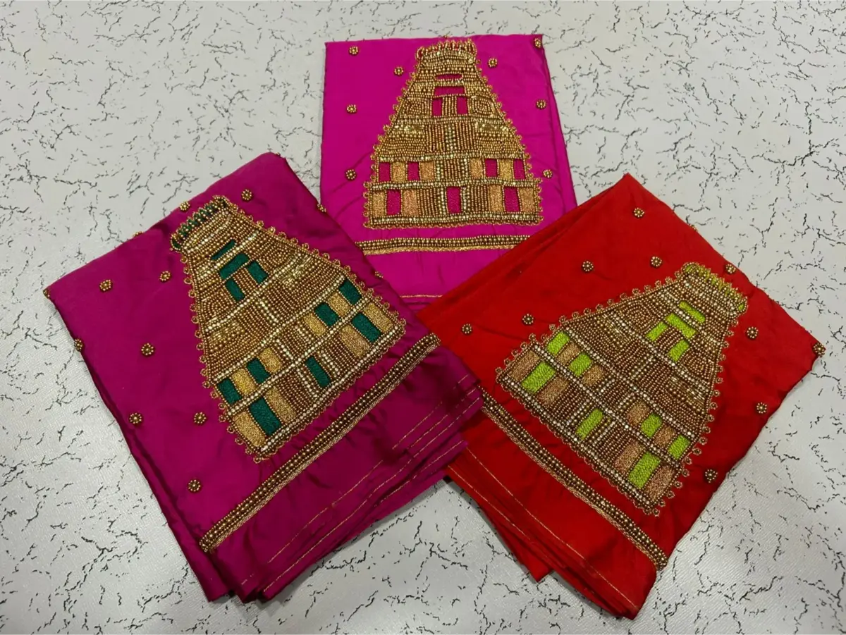 Timeless Traditional Temple Maggam Work Blouse – Divine Elegance Redefined!