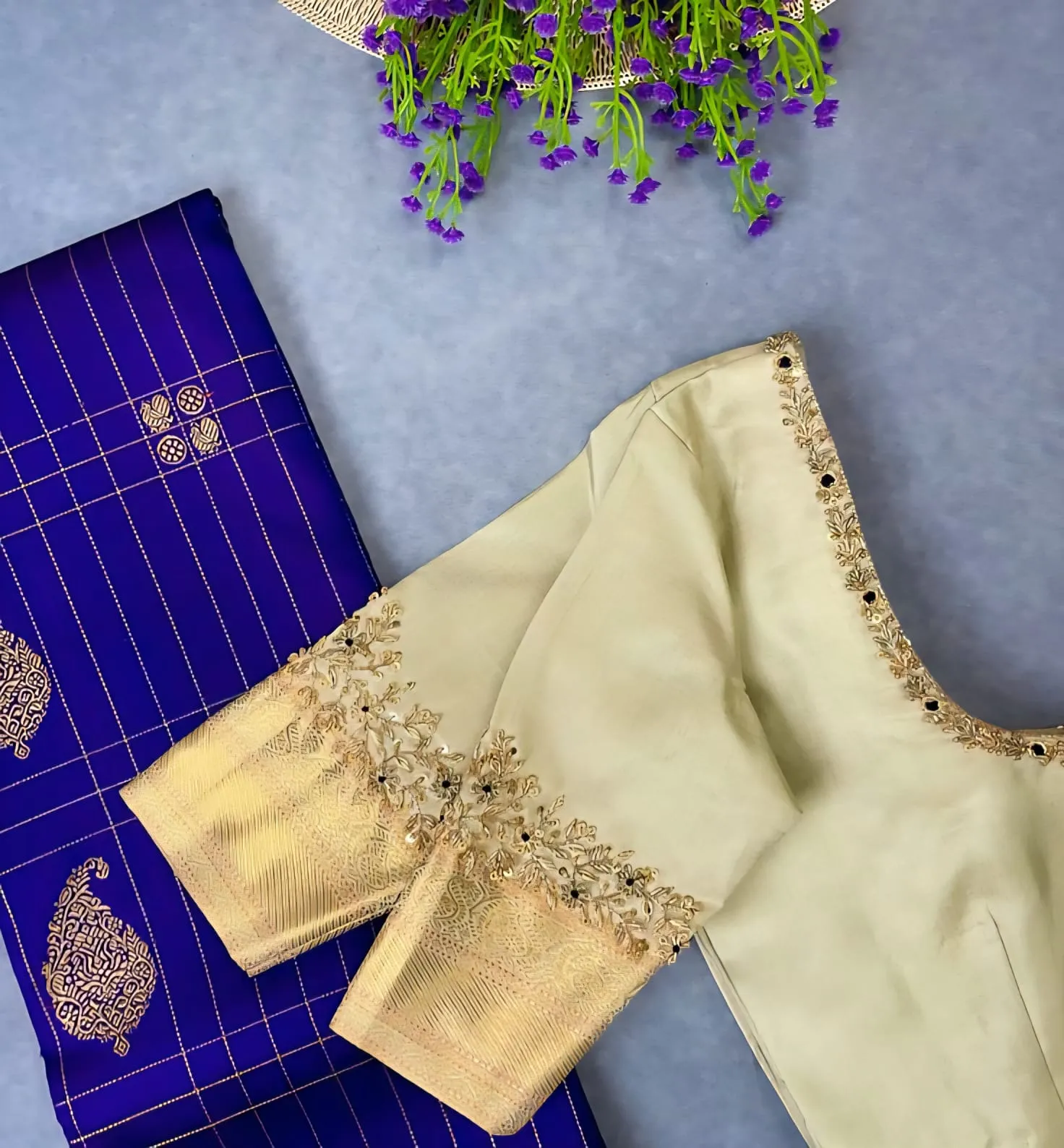 Trendy Pastel Yellow Blouse – Minimal Work, Maximum Style!