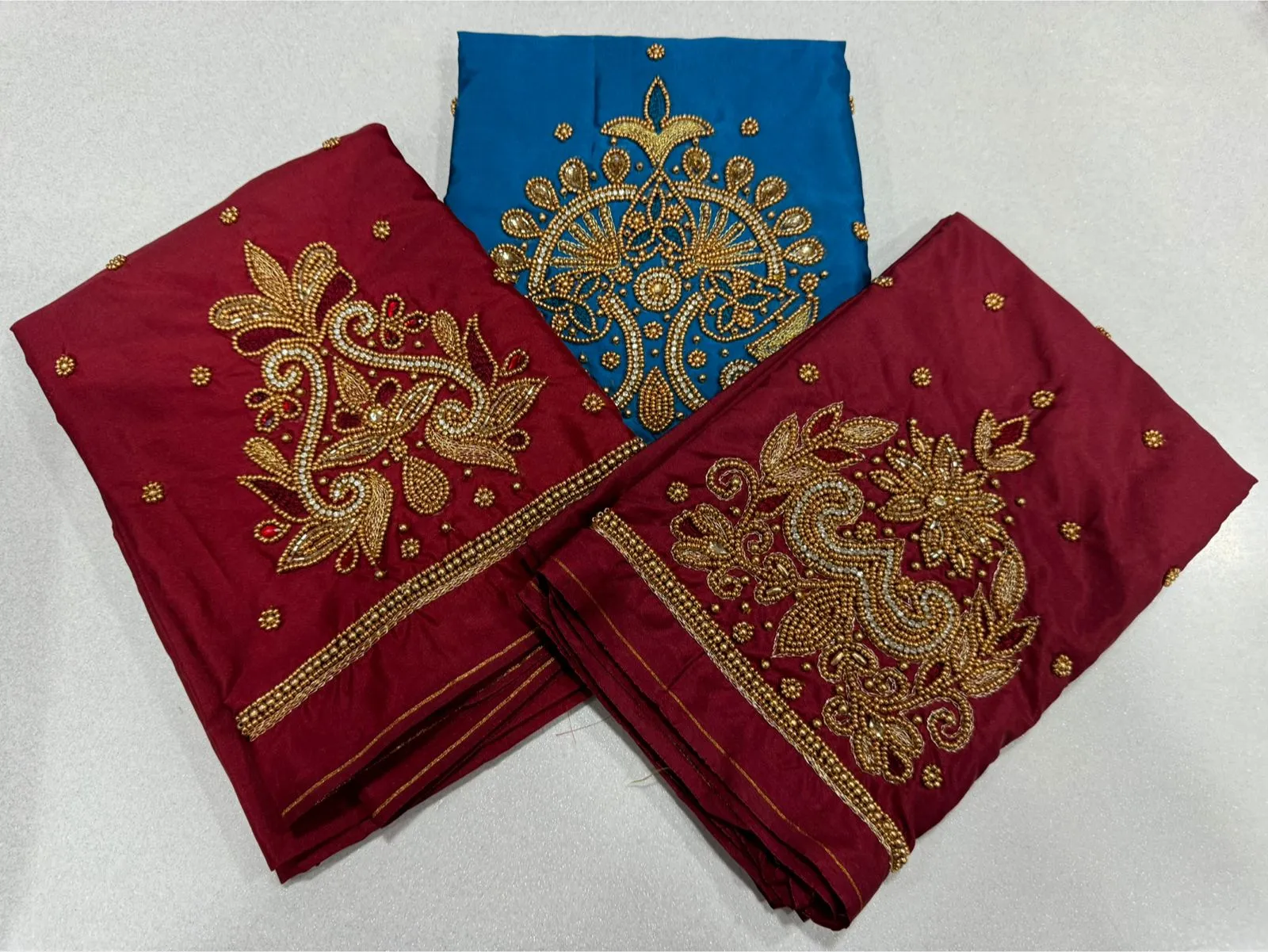 Budget-Friendly Beauty: Pink Beads Aari Work Blouse Now on Offer!