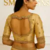 Elegant Half White Maggam Work Blouse – Premium Handcrafted Bridal Style for Every Occasion