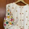 Elegant Half White Thread Work Blouse – Perfect Multipurpose Wear