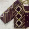 Elegant Wine Colour Blouse with Silver Maggam Work – Bridal & Partywear Statement Piece
