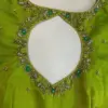 Graceful Pista Green Wedding Blouse – Designer Maggam Work Elegance