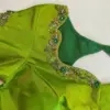 Graceful Pista Green Wedding Blouse – Designer Maggam Work Elegance