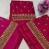 Majestic Purple Kundan Border Aari Work Blouse – Limited Time Offer!