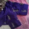Navy Blue Designer Aari Work Blouse – Stunning Handcrafted Elegance for Weddings & Parties