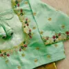 Regal Pista Green Zardosi Maggam Work Blouse – Bridal Elegance Redefined