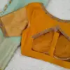 Royal Mustard Madhubala Wedding Blouse – Handcrafted Regal Elegance