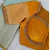 Royal Mustard Madhubala Wedding Blouse – Handcrafted Regal Elegance
