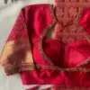 Stunning Red Bridal Maggam Work Blouse with Statement Designer Back