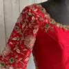 Stunning Red Bridal Maggam Work Blouse – Designer Elegance for Weddings