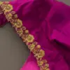 Bridal Pink Zardosi Maggam Work Blouse in Premium Raw Silk Designer Elegance for Wedding Day