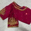 Chic Pink Aari Work Blouse Ready-to-Wear Elegance on Sale