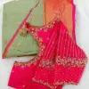 Chic Pink Maggam Lines Blouse Designer Perfection for Celebrations