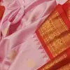 Elegant Handwoven Gadwal Silk Saree with Temple Interlock Pallu