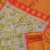Exclusive Gadwal Silk Saree with Full Body Eco Prints & Kuthu Interlock Weaving