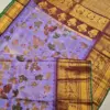 Exclusive Gadwal Silk Saree with Full Body Eco Prints & Kuthu Interlock Weaving