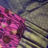 Exclusive Gadwal Silk Saree with Full Body Eco Prints & Kuthu Interlock Weaving