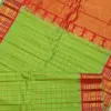Exquisite Gadwal Body Checks Silk Saree with Gorgeous Temple Border & Pallu