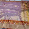 Exquisite Pure Banarasi Kadhwa Tissue Silk Saree with Sona Rupa Zari & Meena Borders