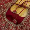 Exquisite Red Maggam Bridal Blouse – All Over Heavy Embroidery