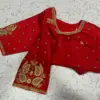 Festive Red Aari Work Blouse on Special Offer Elegant Ethnic Wear