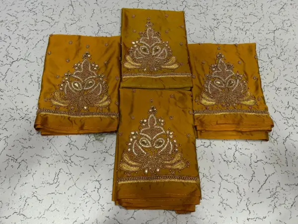 Glamorous Golden Aariwork Blouse Limited Time Partywear Offer