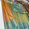 Golden Glow Pure Tissue Bridal Saree with Handloom Excellence