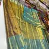 Golden Glow Pure Tissue Bridal Saree with Handloom Excellence