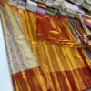 Golden Glow Pure Tissue Bridal Saree with Handloom Excellence