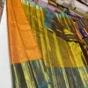 Golden Glow Pure Tissue Bridal Saree with Handloom Excellence