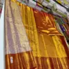 Golden Glow Pure Tissue Bridal Saree with Handloom Excellence