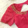 Grace in Every Thread Pink Designer Blouse with Classic Line Maggam Work