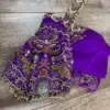 Grand Bridal Statement – Purple Maggam Blouse with Regal Finish